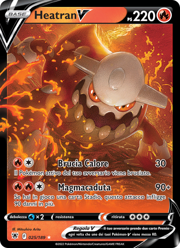 Heatran V 025/246 — Astral Radiance (Italian Pokémon TCG card)