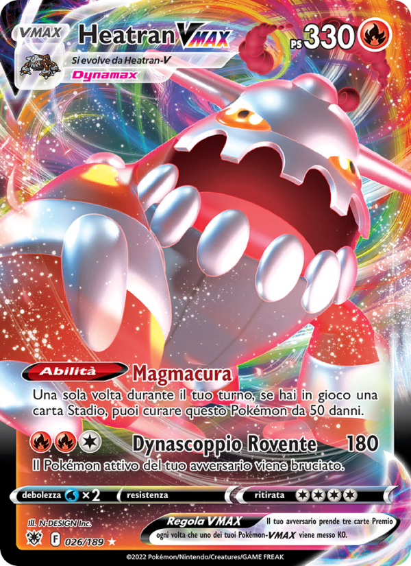 Heatran VMAX 026/246 — Astral Radiance (Italian Pokémon TCG card)