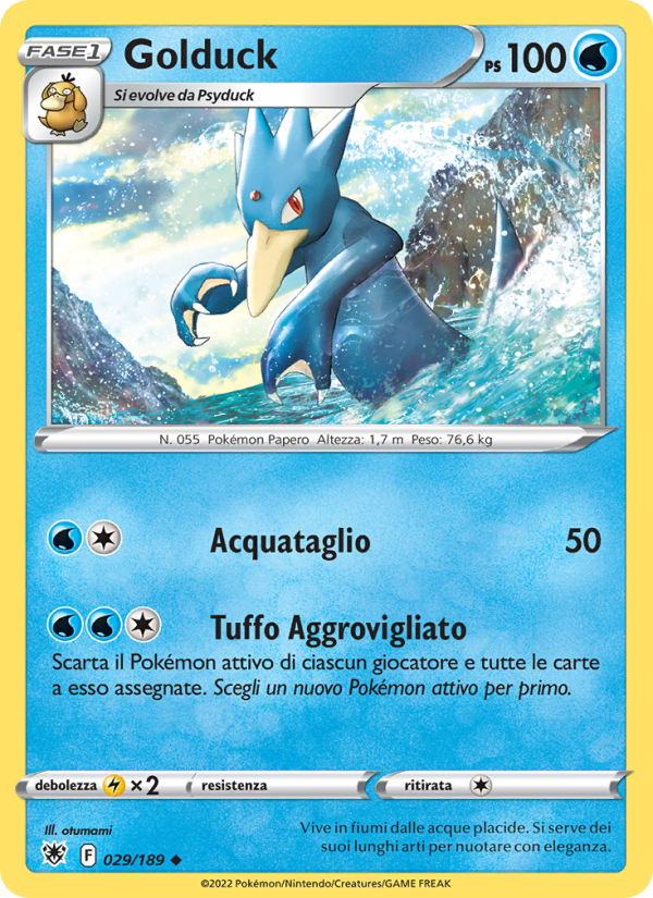 Golduck 029/246 — Astral Radiance (Italian Pokémon TCG card)