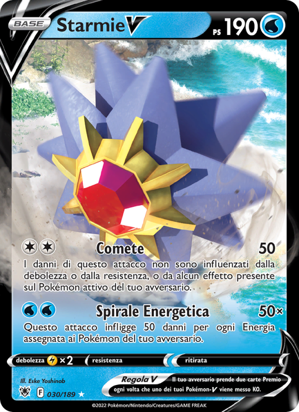 Starmie V 030/246 — Astral Radiance (Italian Pokémon TCG card)