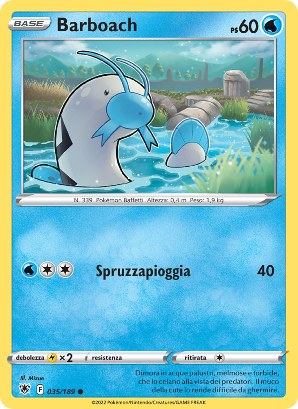 Barboach 035/246 — Astral Radiance (Italian Pokémon TCG card)