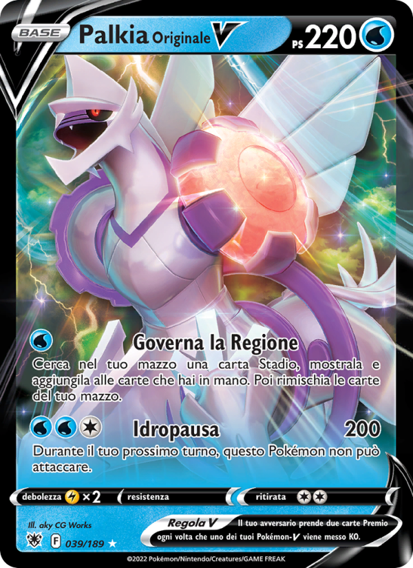 Palkia Originale V 039/246 — Astral Radiance (Italian Pokémon TCG card)