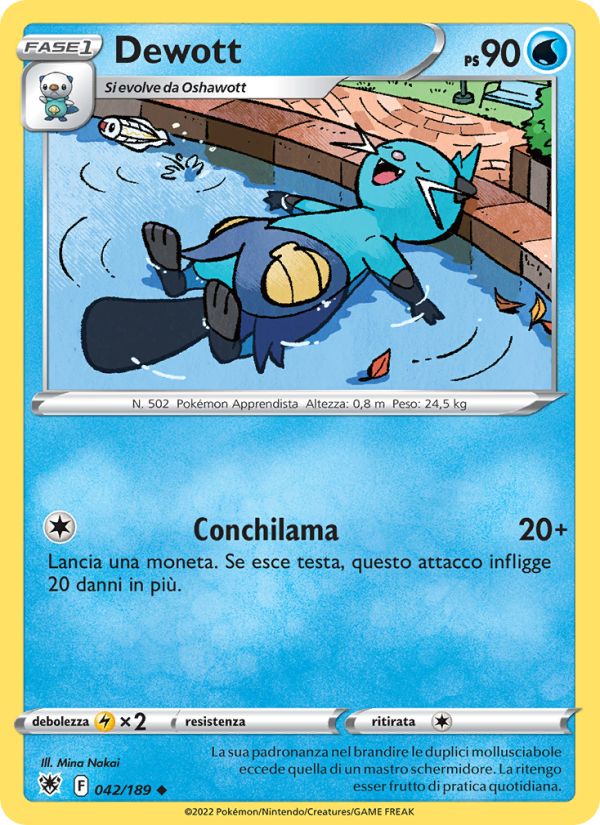 Dewott 042/246 — Astral Radiance (Italian Pokémon TCG card)