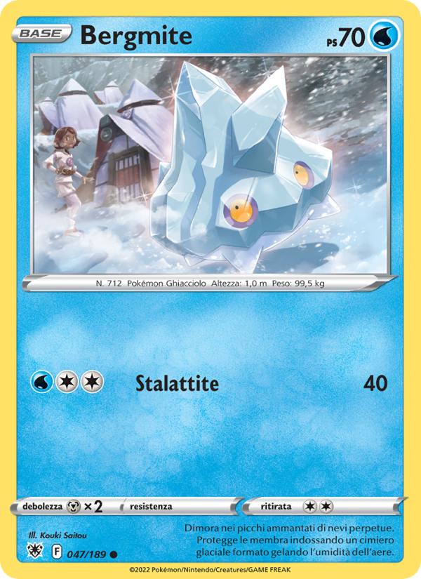 Bergmite 047/246 — Astral Radiance (Italian Pokémon TCG card)