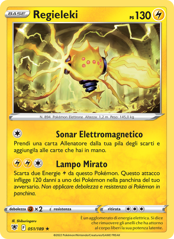 Regieleki 051/246 — Astral Radiance (Italian Pokémon TCG card)