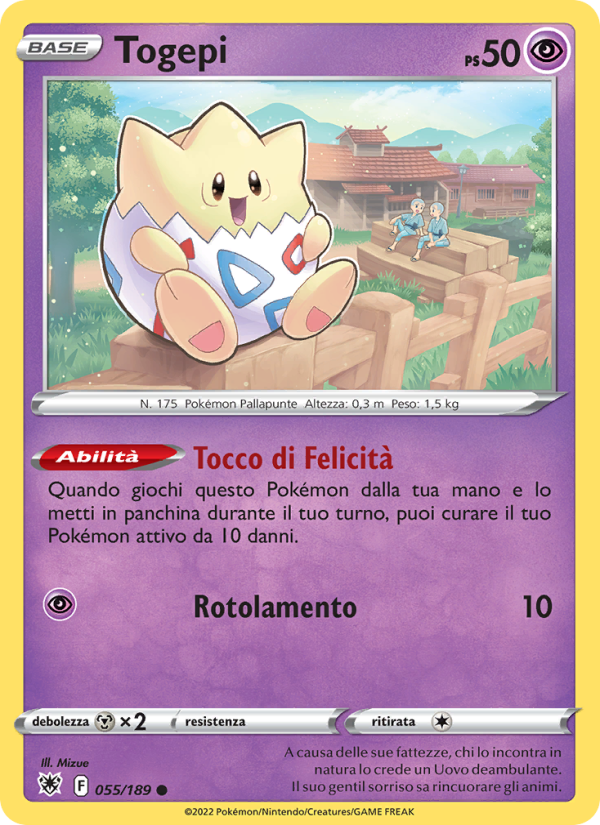 Togepi 055/246 — Astral Radiance (Italian Pokémon TCG card)