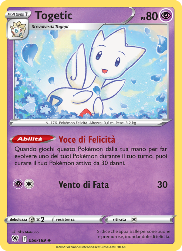 Togetic 056/246 — Astral Radiance (Italian Pokémon TCG card)