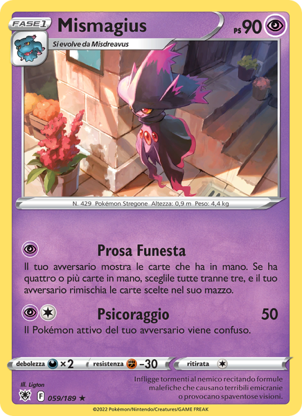 Mismagius 059/246 — Astral Radiance (Italian Pokémon TCG card)