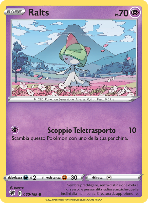 Ralts 060/246 — Astral Radiance (Italian Pokémon TCG card)