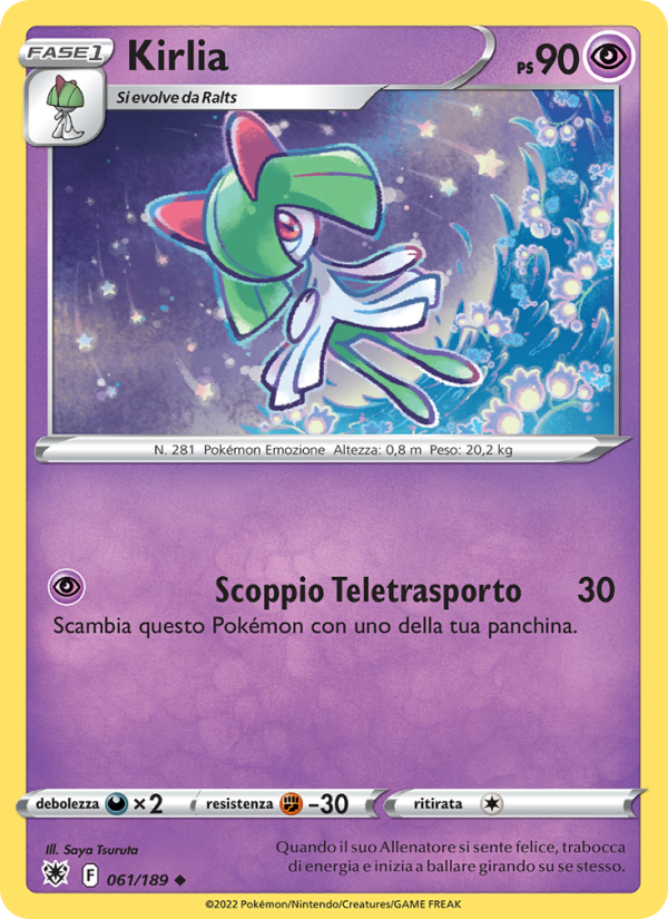 Kirlia 061/246 — Astral Radiance (Italian Pokémon TCG card)
