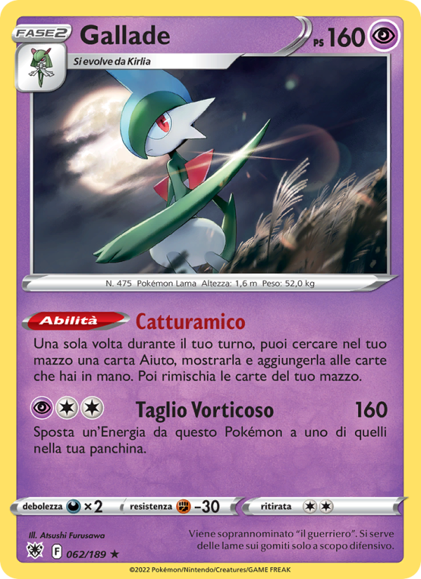 Gallade 062/246 — Astral Radiance (Italian Pokémon TCG card)