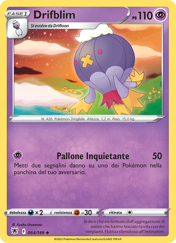 Drifblim 064/246 — Astral Radiance (Italian Pokémon TCG card)