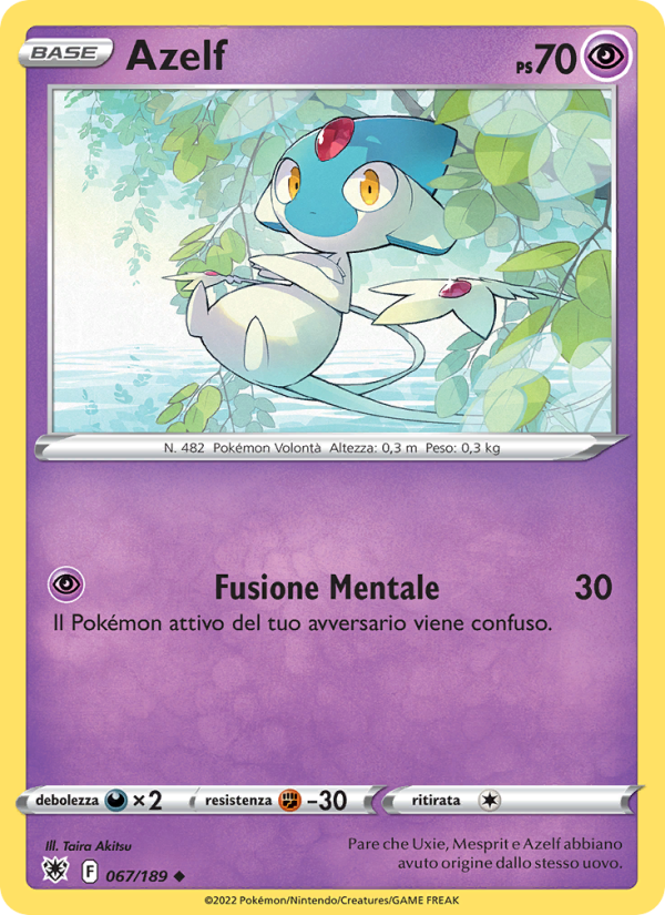 Azelf 067/246 — Astral Radiance (Italian Pokémon TCG card)