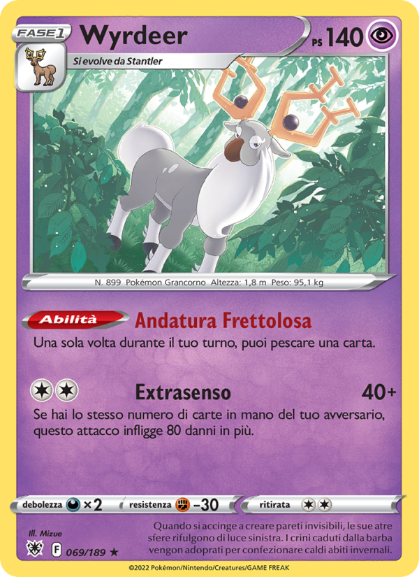 Wyrdeer 069/246 — Astral Radiance (Italian Pokémon TCG card)