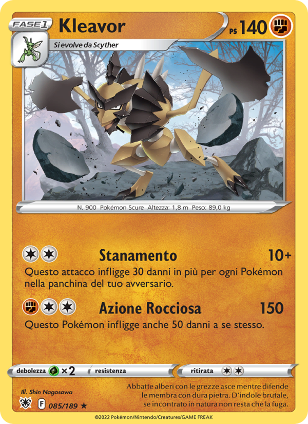 Kleavor 085/246 — Astral Radiance (Italian Pokémon TCG card)