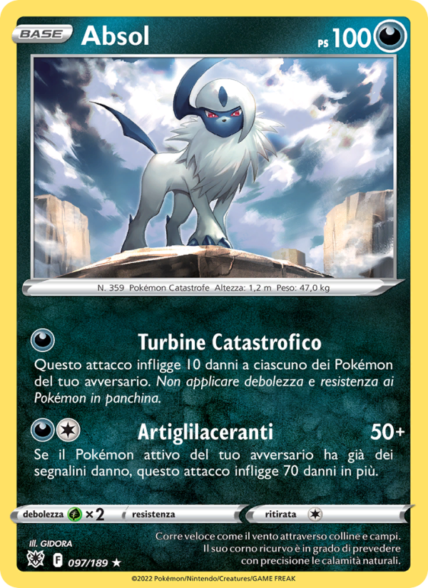 Absol 097/246 — Astral Radiance (Italian Pokémon TCG card)