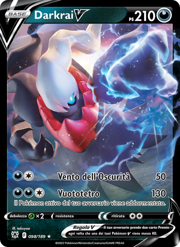 Darkrai V 098/246 — Astral Radiance (Italian Pokémon TCG card)