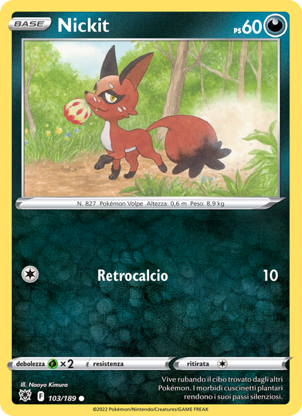 Nickit 103/246 — Astral Radiance (Italian Pokémon TCG card)