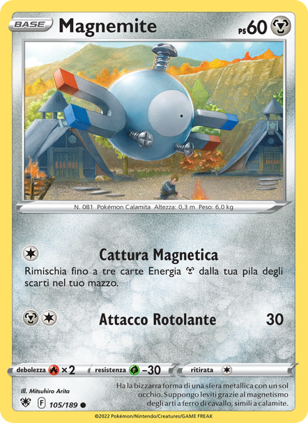 Magnemite 105/246 — Astral Radiance (Italian Pokémon TCG card)