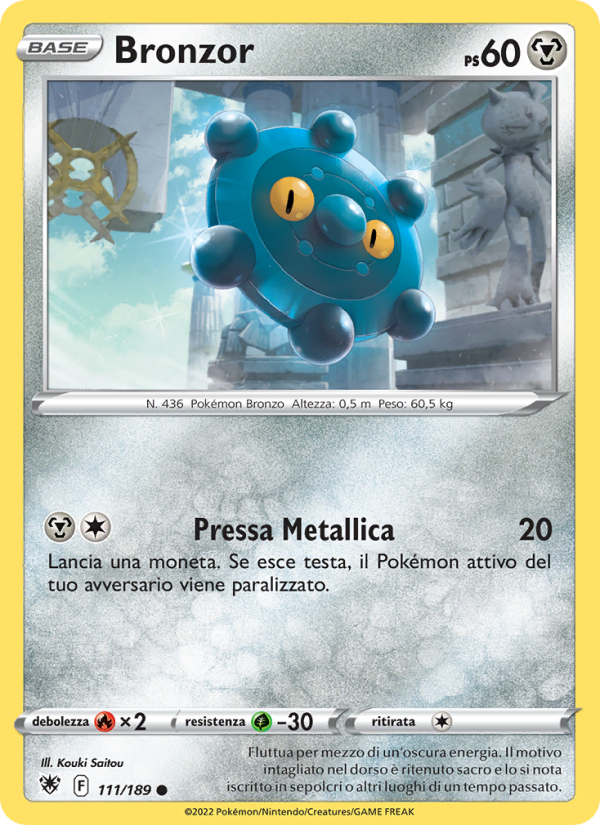 Bronzor 111/246 — Astral Radiance (Italian Pokémon TCG card)