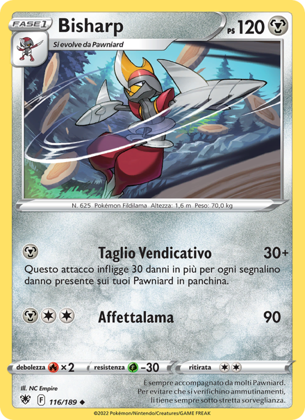 Bisharp 116/246 — Astral Radiance (Italian Pokémon TCG card)