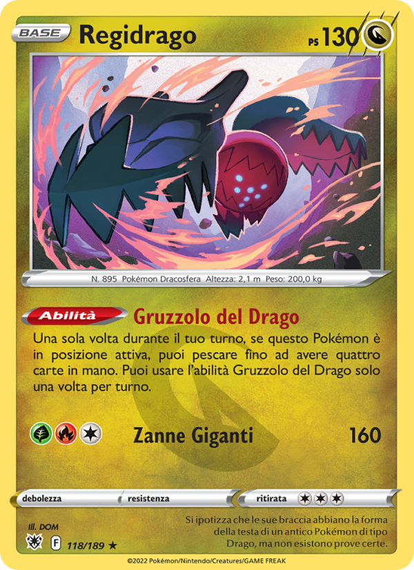 Regidrago 118/246 — Astral Radiance (Italian Pokémon TCG card)