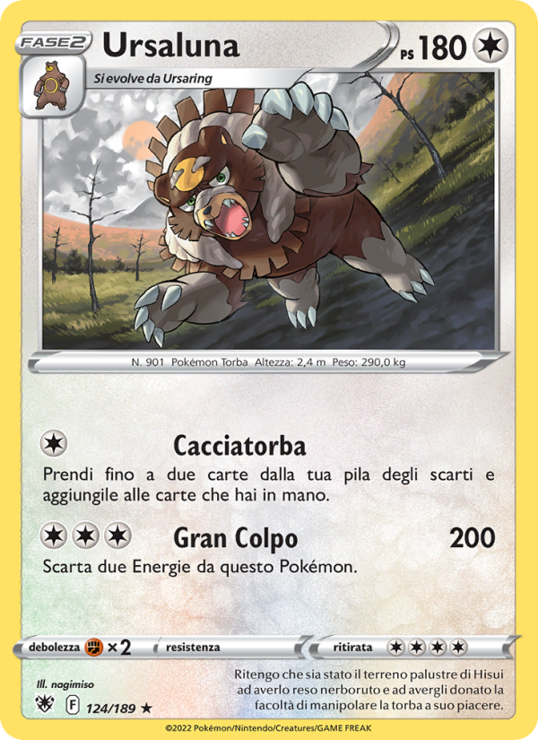 Ursaluna 124/246 — Astral Radiance (Italian Pokémon TCG card)