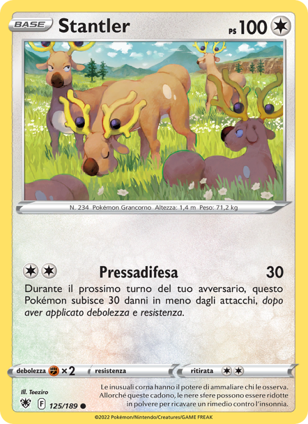 Stantler 125/246 — Astral Radiance (Italian Pokémon TCG card)