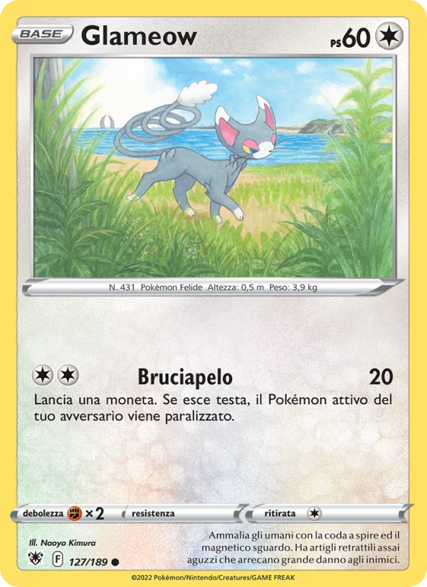 Glameow 127/246 — Astral Radiance (Italian Pokémon TCG card)