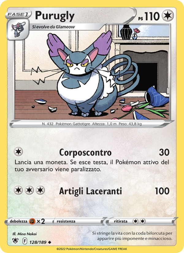 Purugly 128/246 — Astral Radiance (Italian Pokémon TCG card)