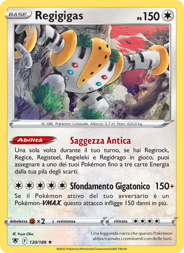 Regigigas 130/246 — Astral Radiance (Italian Pokémon TCG card)