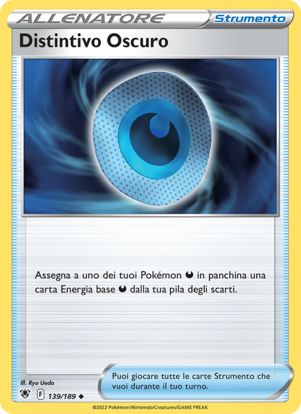 Distintivo Oscuro 139/246 — Astral Radiance (Italian Pokémon TCG card)