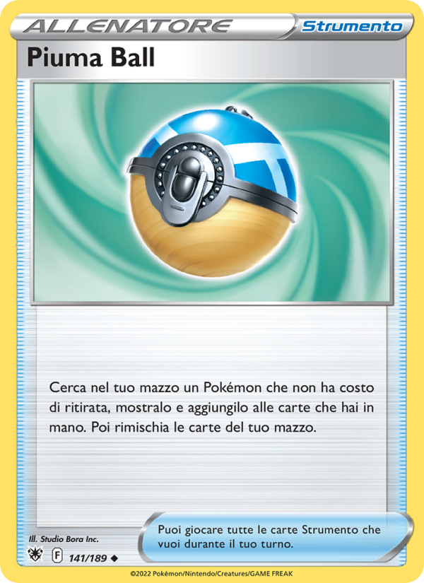 Piuma Ball 141/246 — Astral Radiance (Italian Pokémon TCG card)