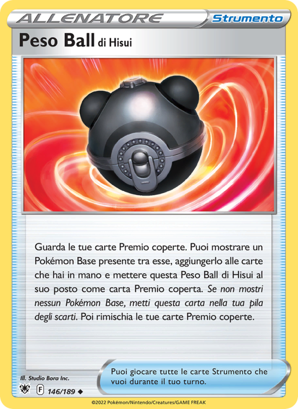 Peso Ball di Hisui 146/246 — Astral Radiance (Italian Pokémon TCG card)