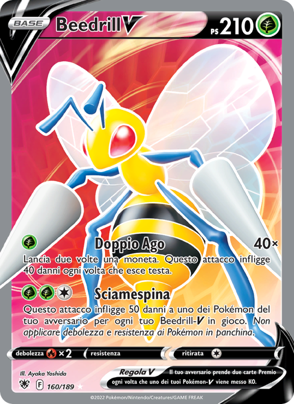 Beedrill V 160/246 — Astral Radiance (Italian Pokémon TCG card)