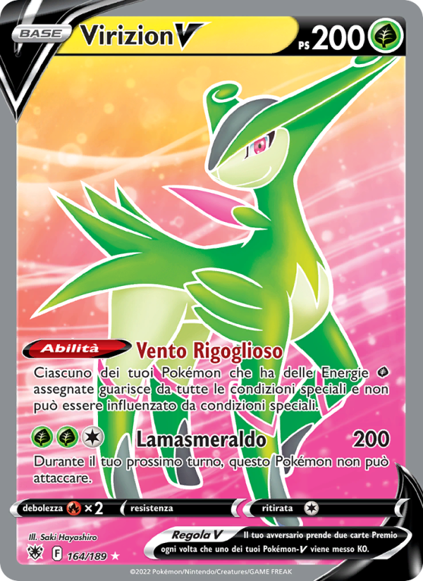 Virizion V 164/246 — Astral Radiance (Italian Pokémon TCG card)