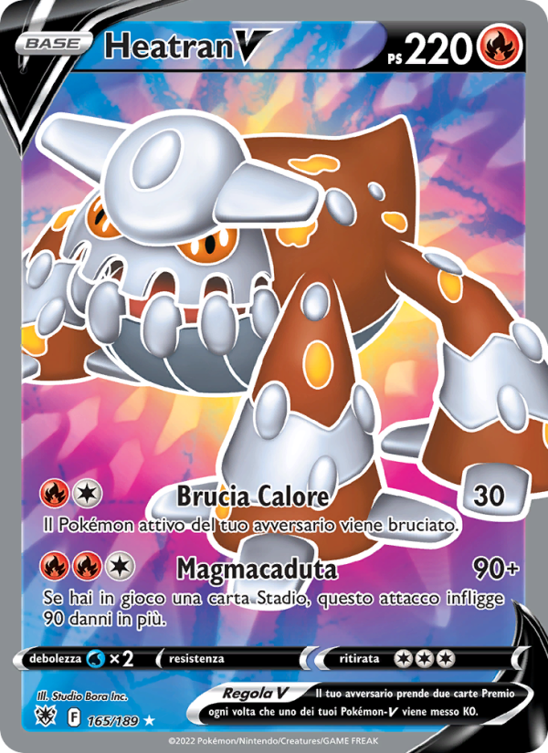 Heatran V 165/246 — Astral Radiance (Italian Pokémon TCG card)