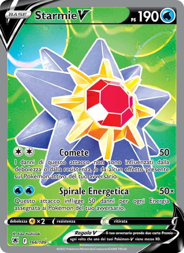 Starmie V 166/246 — Astral Radiance (Italian Pokémon TCG card)