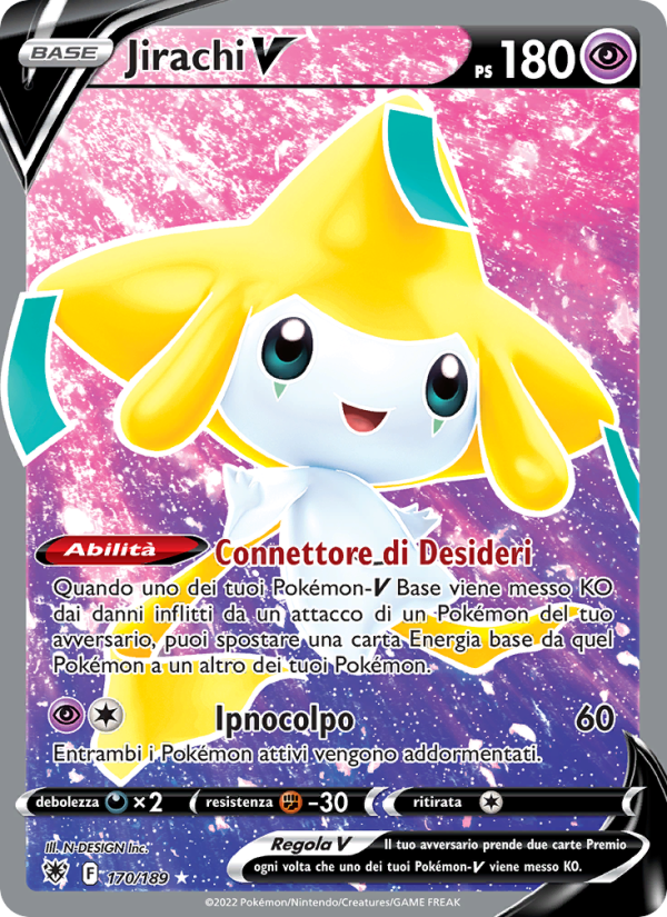 Jirachi V 170/246 — Astral Radiance (Italian Pokémon TCG card)