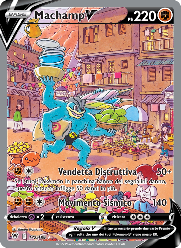 Machamp V 172/246 — Astral Radiance (Italian Pokémon TCG card)