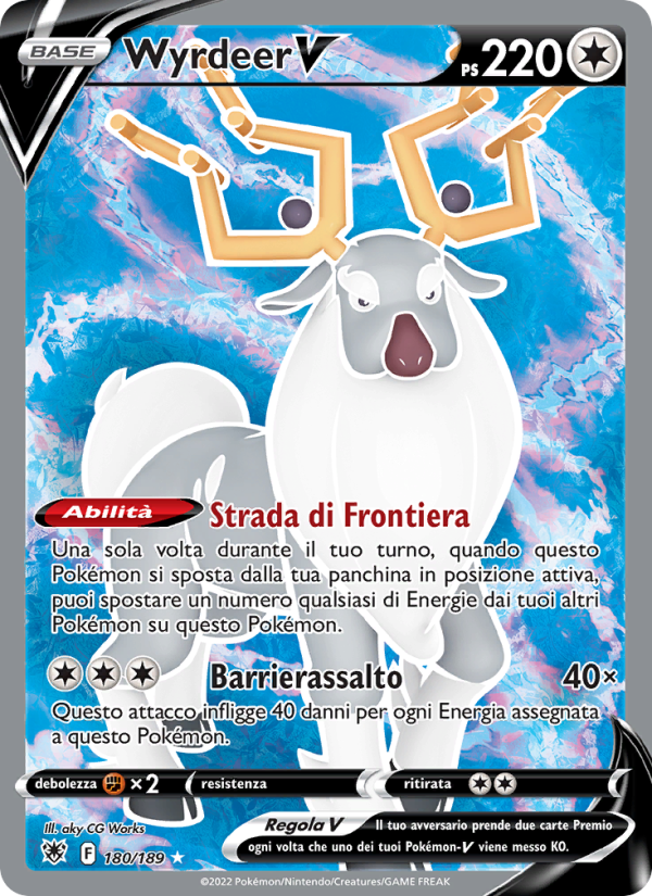 Wyrdeer V 180/246 — Astral Radiance (Italian Pokémon TCG card)
