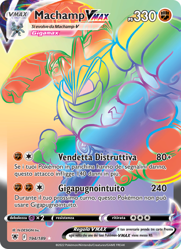 Machamp VMAX 194/246 — Astral Radiance (Italian Pokémon TCG card)