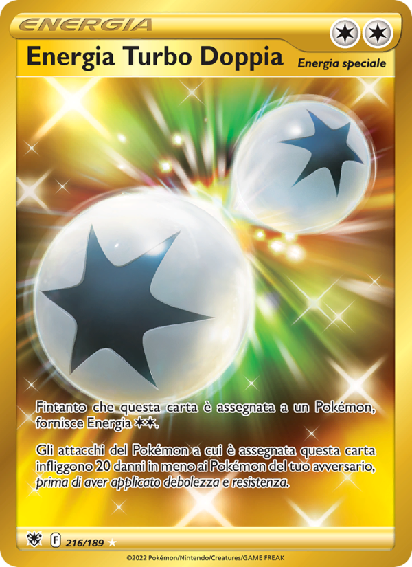 Energia Turbo Doppia 216/246 — Astral Radiance (Italian Pokémon TCG card)