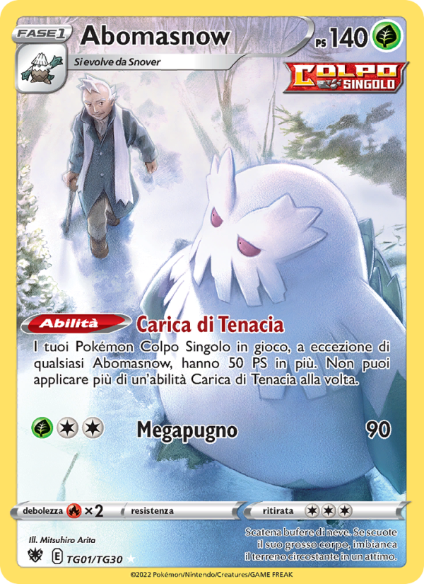 Abomasnow TG01 — Astral Radiance (Italian Pokémon TCG card)