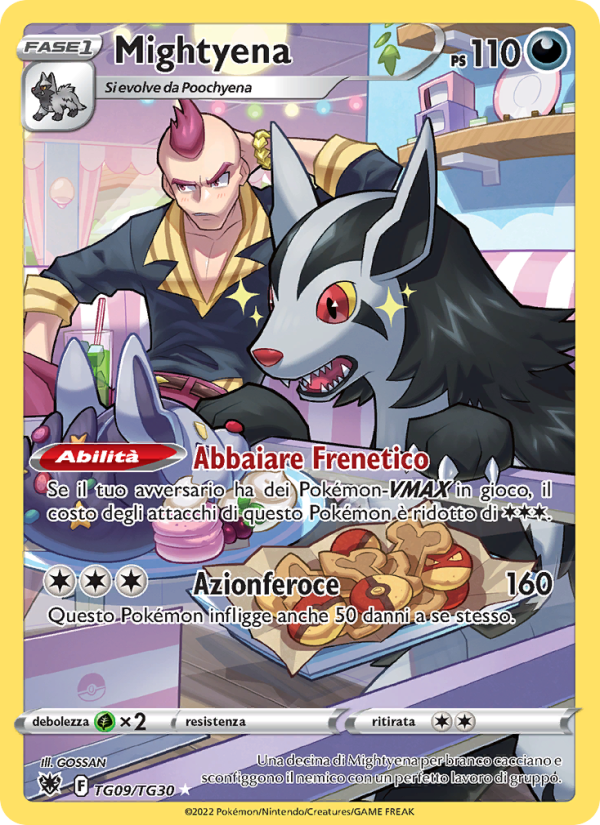 Mightyena TG09 — Astral Radiance (Italian Pokémon TCG card)