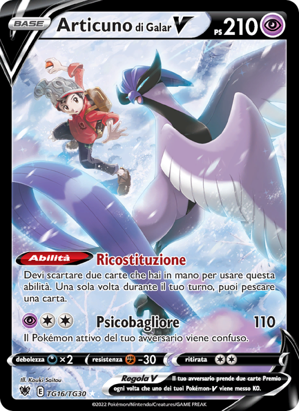 Articuno di Galar V TG16 — Astral Radiance (Italian Pokémon TCG card)