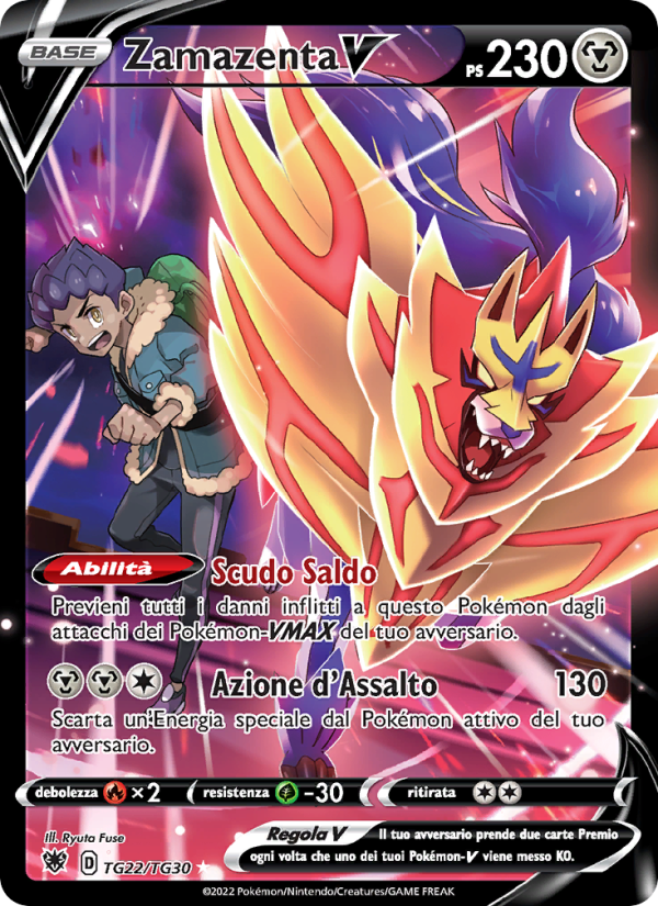 Zamazenta V TG22 — Astral Radiance (Italian Pokémon TCG card)