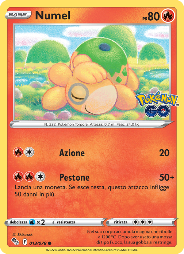 Numel 013/88 — Pokémon GO (Italian Pokémon TCG card)