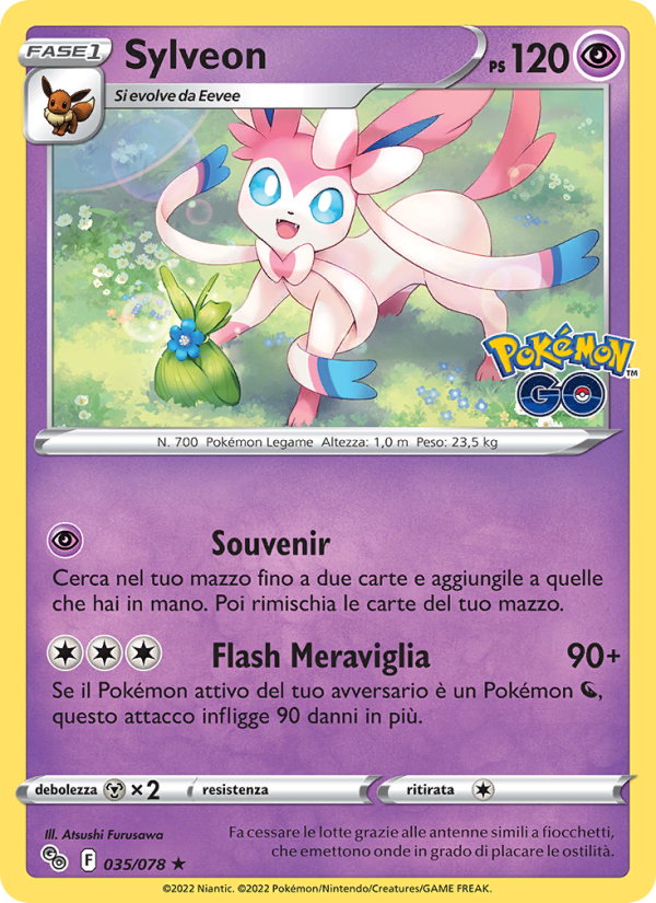Sylveon 035/88 — Pokémon GO (Italian Pokémon TCG card)