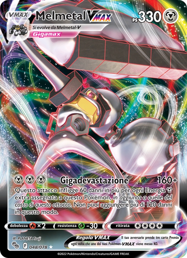 Melmetal VMAX 048/88 — Pokémon GO (Italian Pokémon TCG card)